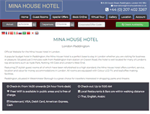 Tablet Screenshot of minahousehotel.co.uk
